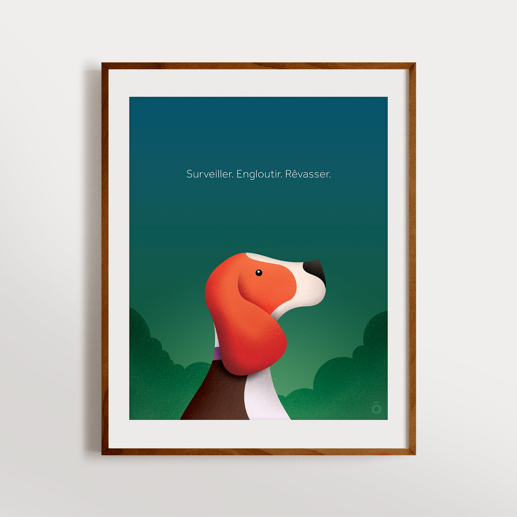 Affiche beagle – Nuit d'été