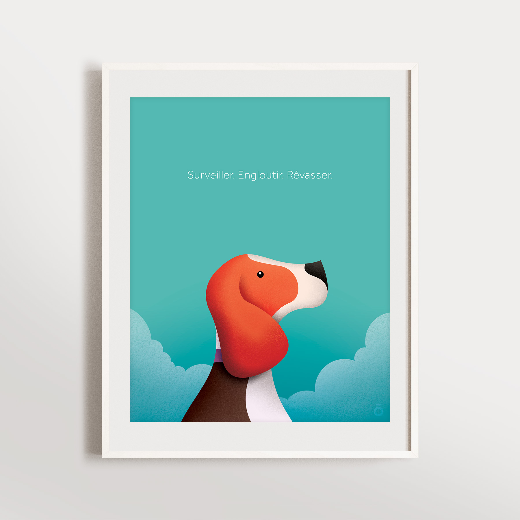 Affiche beagle – Dans les nuages