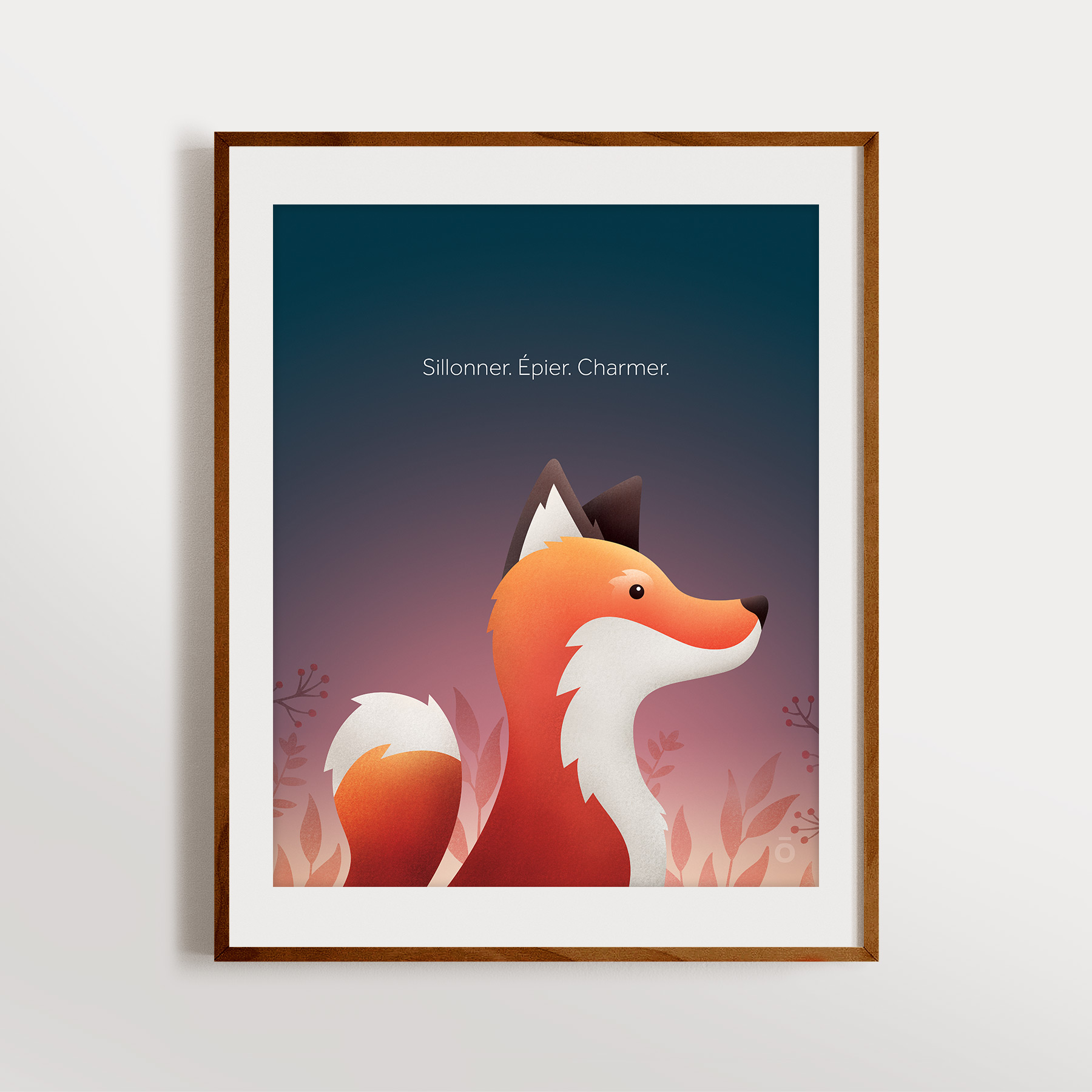 Affiche renard – Tombée du jour