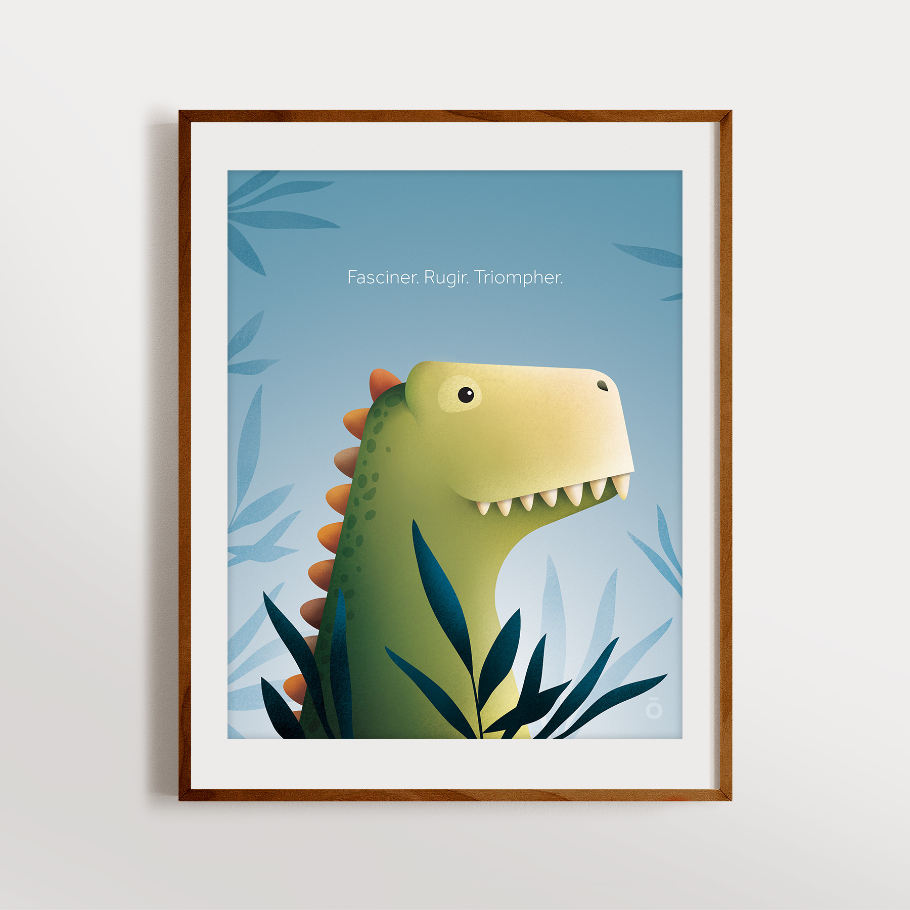 Affiche – L'éveil du tyrannosaure (Bleu – Crétacé royal)