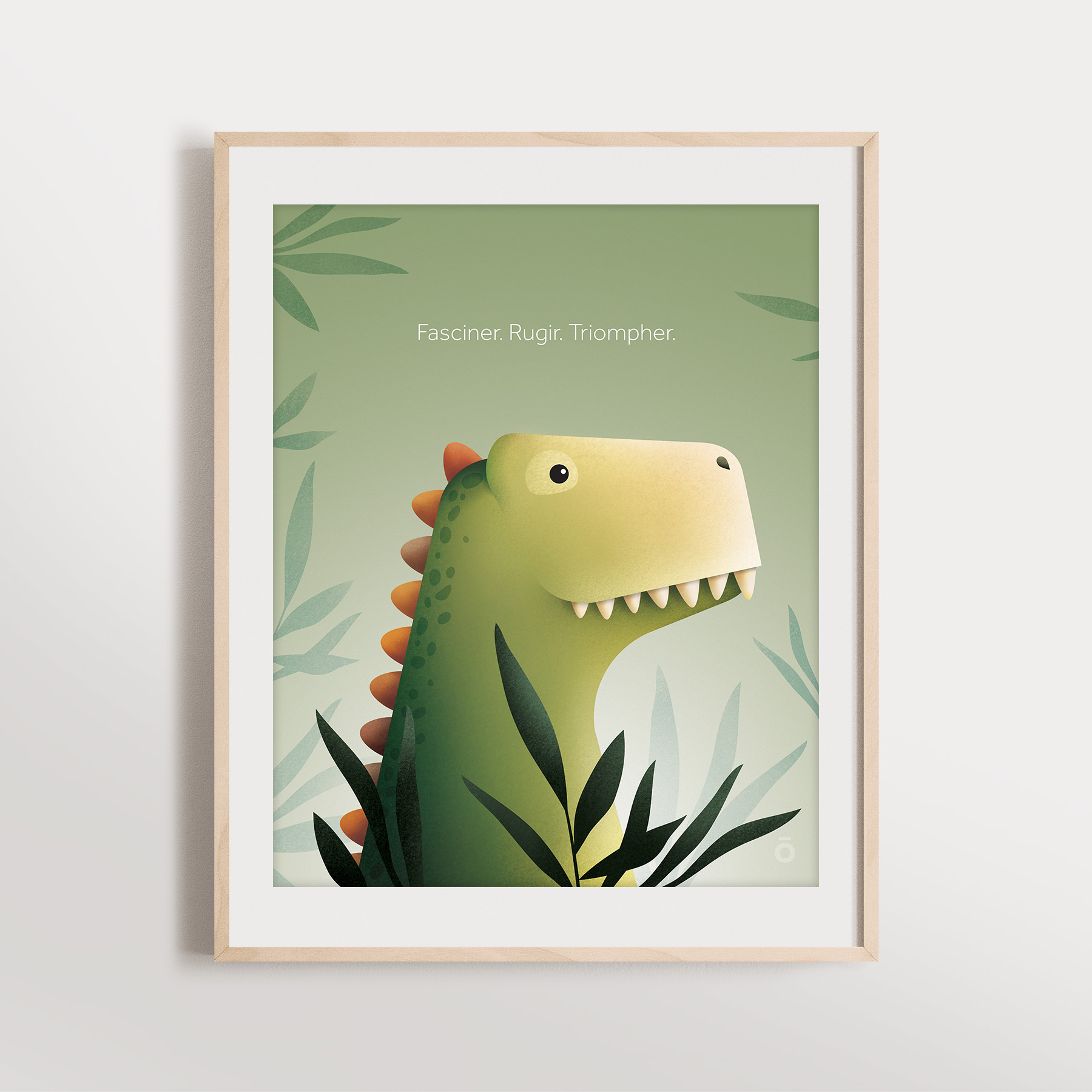 Affiche – L'éveil du tyrannosaure (Vert – Botanique préhistorique)